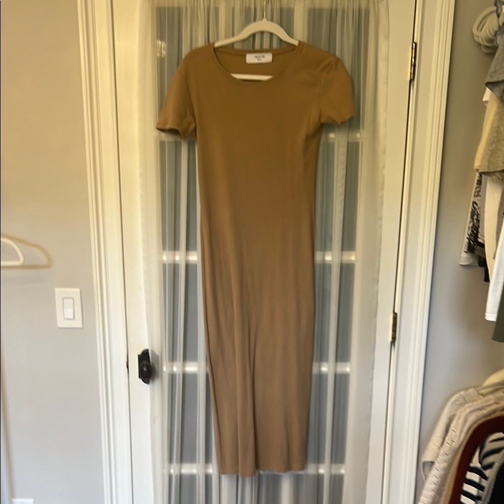 Arch The Elegant Tan Midi Dress